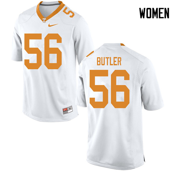 Women #56 Matthew Butler Tennessee Volunteers College Football Jerseys Sale-White